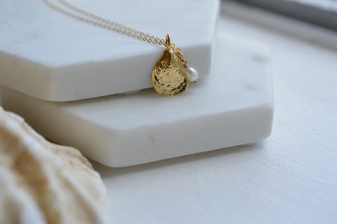 Shell Necklace- Gold