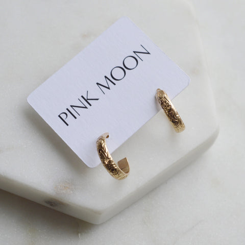 Rosie Hoops - Pink Moon Jewelry 
