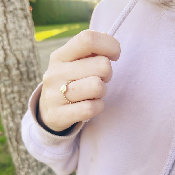 Birth Flower Ring - Pink Moon Jewelry 