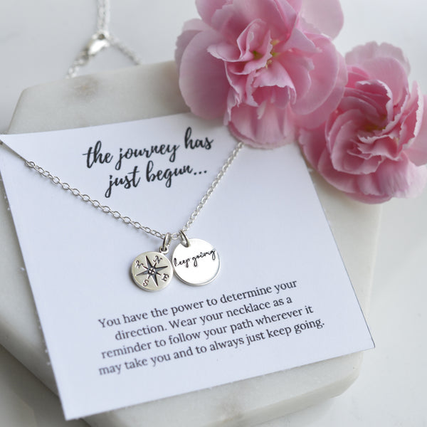 The Journey Necklace - Sterling Silver - Pink Moon Jewelry 