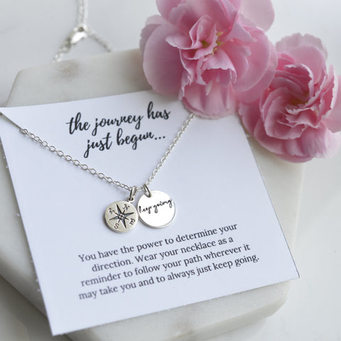 The Journey Necklace - Sterling Silver - Pink Moon Jewelry 