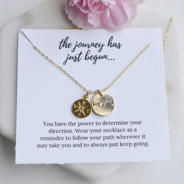 The Journey Necklace - Gold - Pink Moon Jewelry 