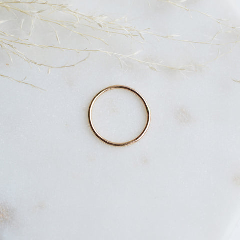Gold Classic Stacking Ring - Pink Moon Jewelry 