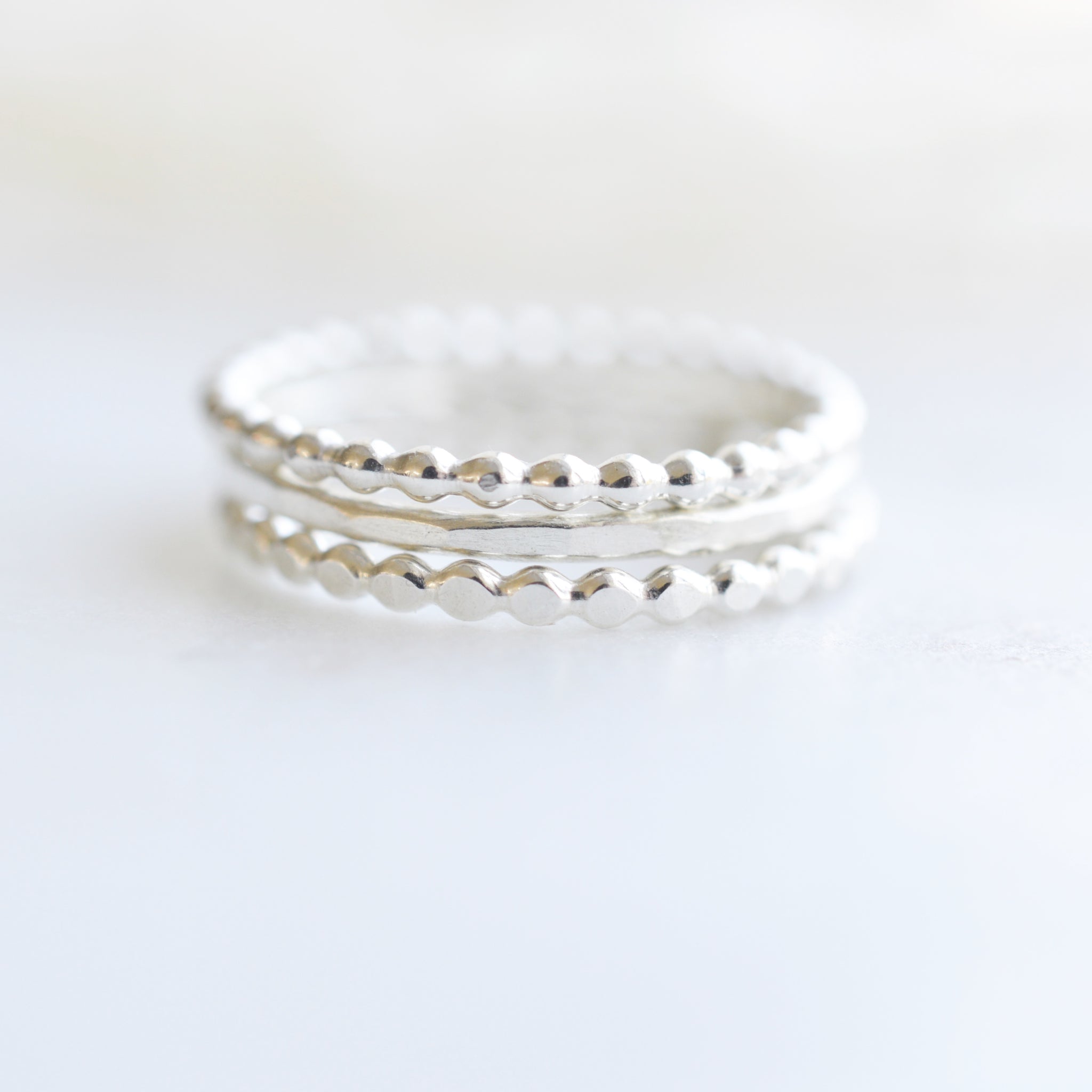 The Perfect Stack - Silver - Pink Moon Jewelry 