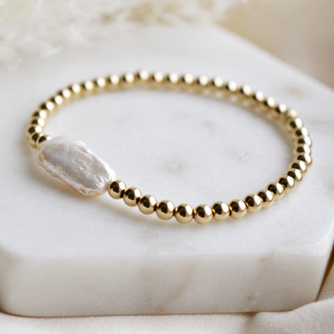 Biwa Pearl Bracelet - Pink Moon Jewelry 