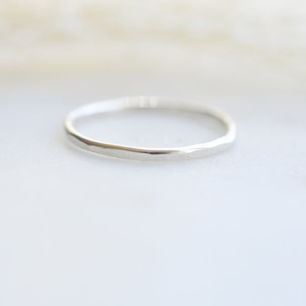 Silver Classic Stacking Ring - Pink Moon Jewelry 