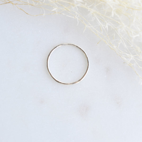 Silver Classic Stacking Ring - Pink Moon Jewelry 