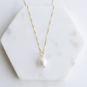 Baroque Pearl Necklace - Pink Moon Jewelry 