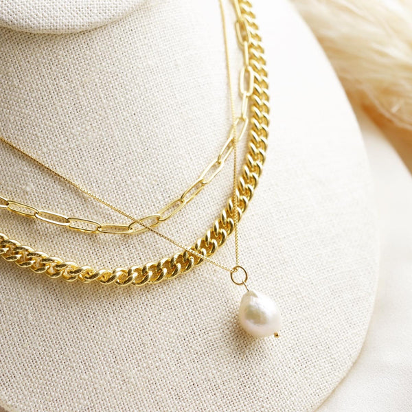 Baroque Pearl Necklace - Pink Moon Jewelry 